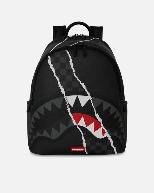 Sprayground Centre Rip Grey Check Backpack Multi