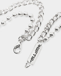 Wild For The Weekend Flower Necklace Silver