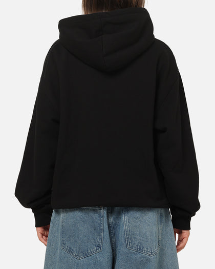 S Double Brush Pullover Hoodie Black