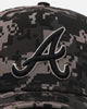 New Era Atlanta Braves 'Black Digi Camo' 9FORTY A-Frame Snapback Black/Grey