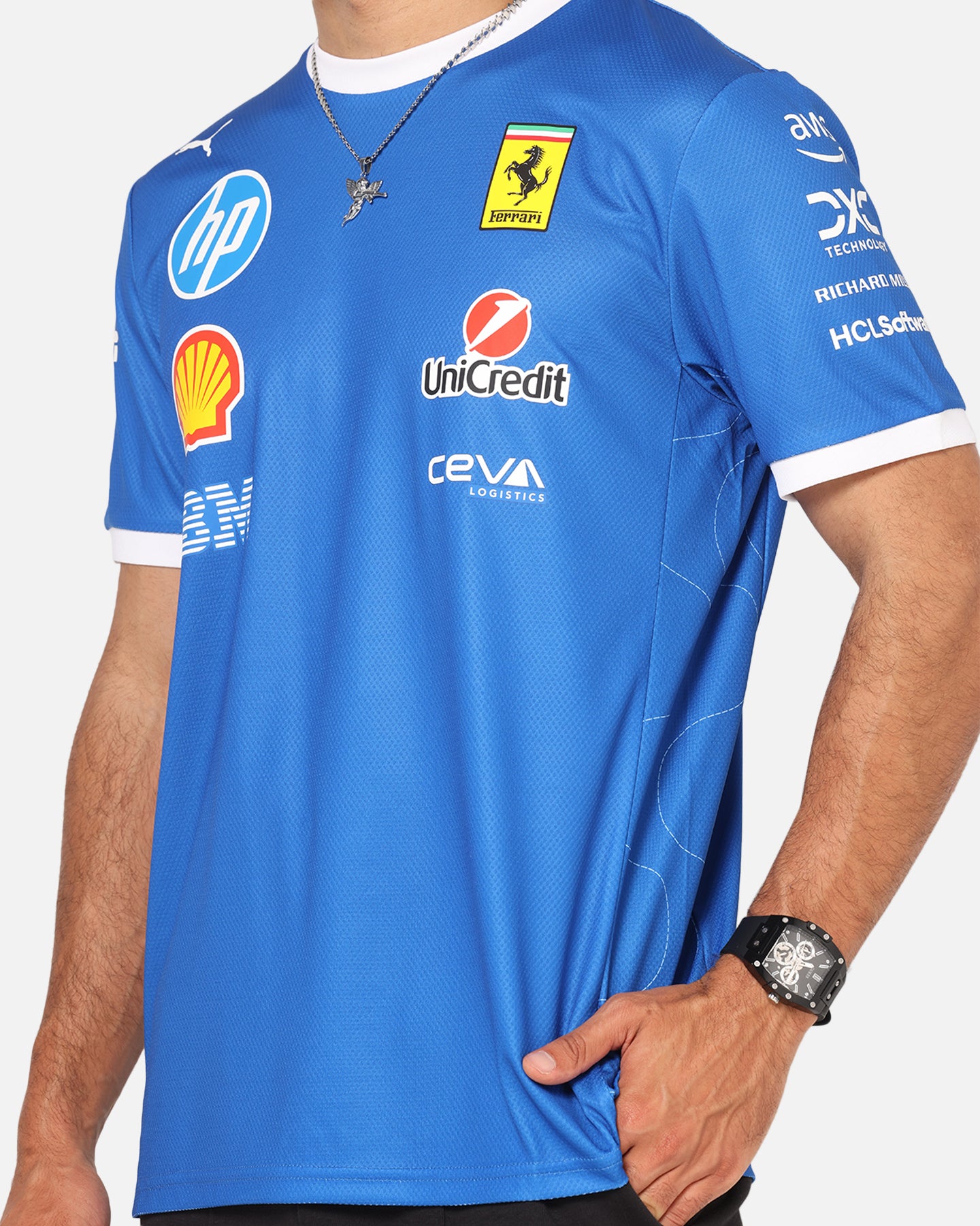 Puma X Scuderia Ferrari Monza T-Shirt Steer Blue | Culture Kings US