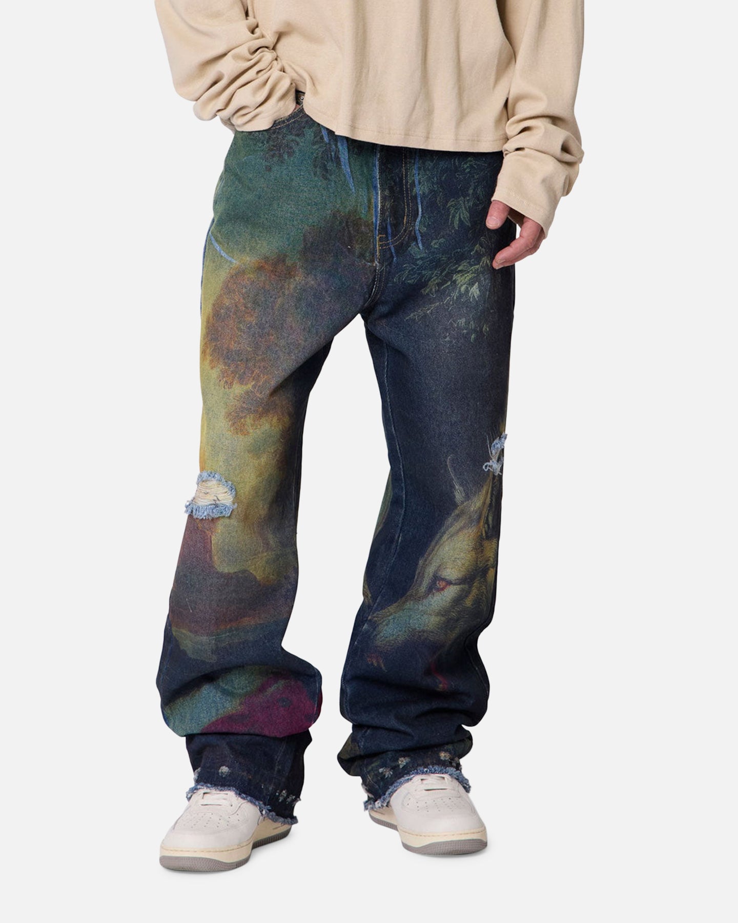 MNML Ultra Baggy Wolf Denim Jeans Multi | Culture Kings US