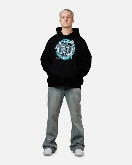 73Studio X Yu-Gi-Oh! Blue Eyes White Dragon Premium Hoodie Black