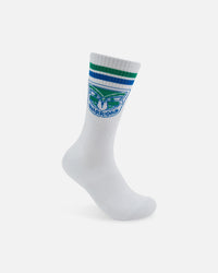 Foot-ies New Zealand Warriors Crew Socks 2 Pack White/Blue