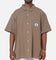 X-Large Liam Button Up Shirt Brown