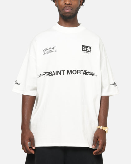 Saint Morta Speed Racing Boxy T-Shirt Off White