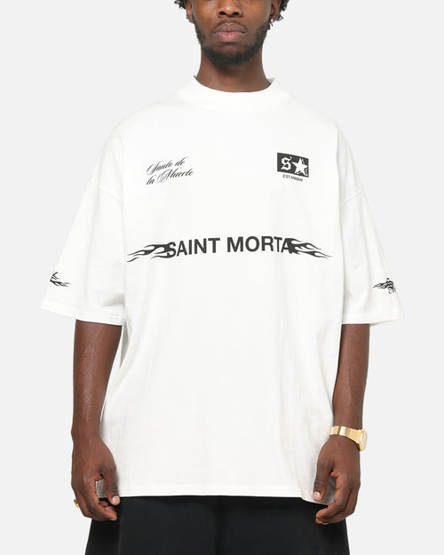 Saint Morta Speed Racing Boxy T-Shirt Off White