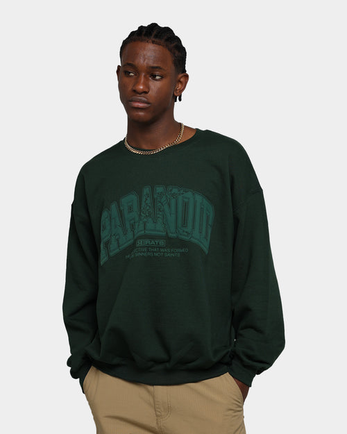 Rats Get Fat Paranoid Crewneck Military Green