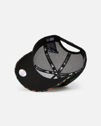 New Era Chicago White Sox 'Black Floral Tapestry' 9FORTY A-Frame Trucker Snapback Tapestry