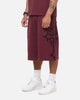 Ed Hardy Trinity Baggy Sweat Shorts Plum