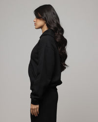 American Thrift Women's Classic Zip Hoodie Black