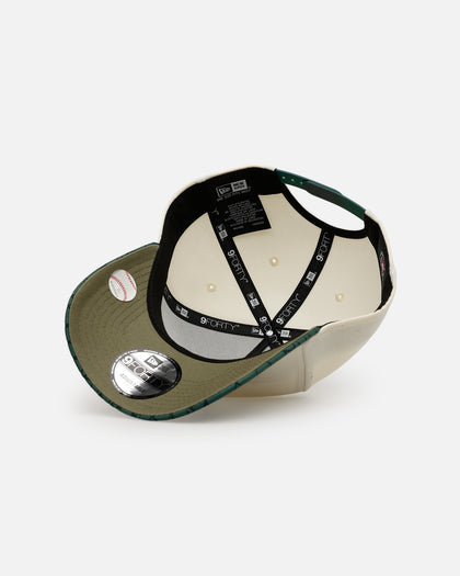 New Era Los Angeles Dodgers 'Croc Skin 2.0' 9FORTY A-Frame Snapback Chrome/Dark Green