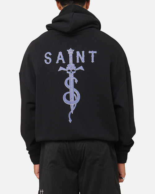 Saint Morta Daggers Boxy Hoodie Black/Purple