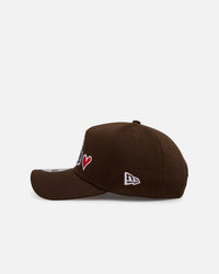 New Era Cleveland Browns 'Team Color Hearts' 9FORTY A-Frame Snapback Official Team Color