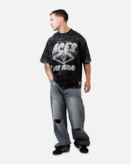 New Era Las Vegas Aces Boxy Essentials T-Shirt Washed Black