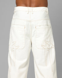 Loiter Star Born Jeans Off White