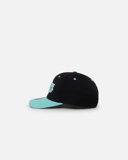 Mitchell & Ness Los Angeles Lakers "Ice Blue" Script Origin Snapback Black/Ice Blue