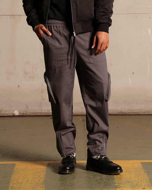 Saint Morta Gallery Zip Cargo Pants Slate