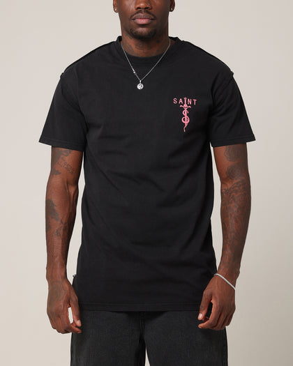 Saint Morta Daggers Lafayette T-Shirt Vintage Black/Pink