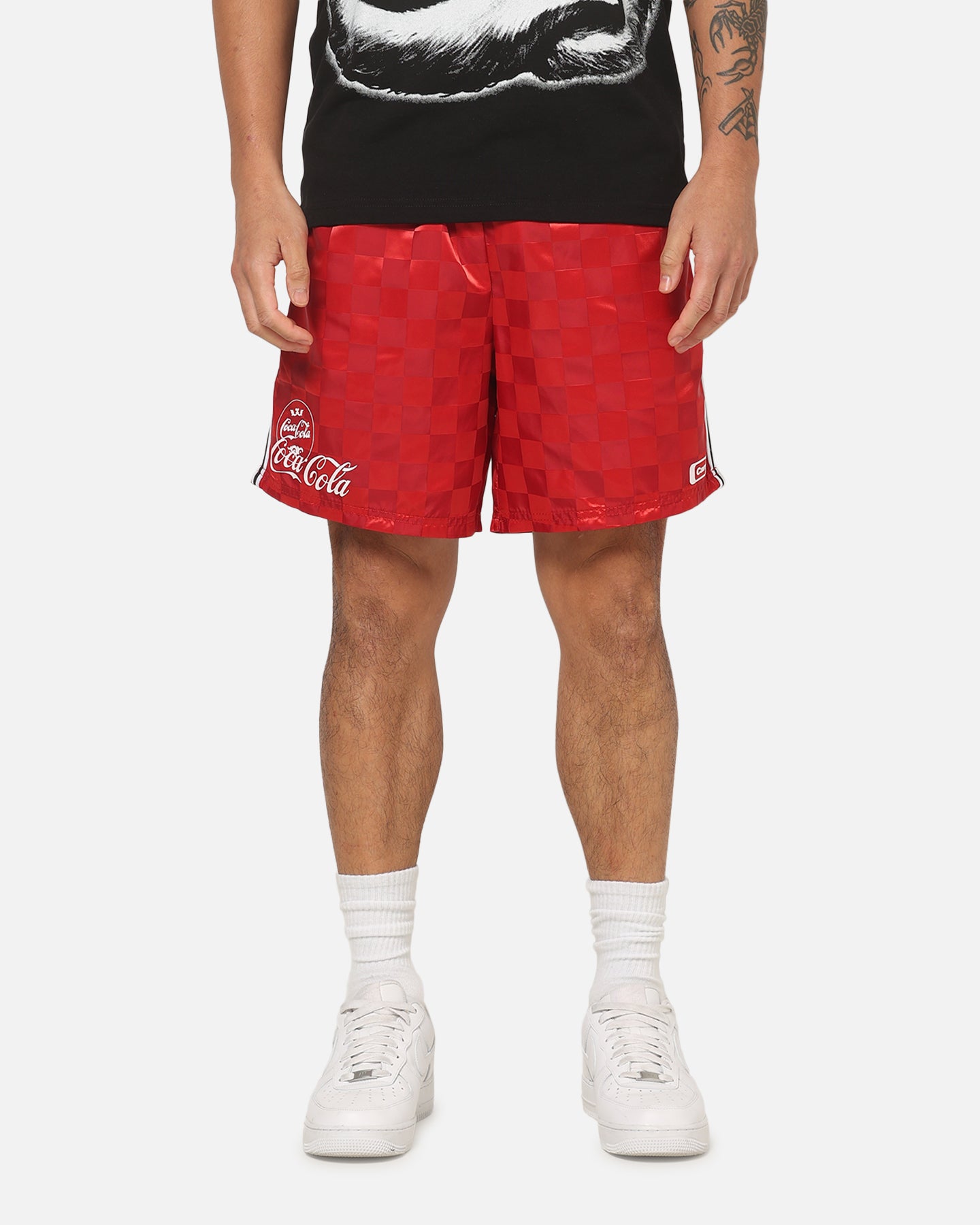 Carre Carré X Coca Cola Legacy Checker Shorts Red | Culture Kings US