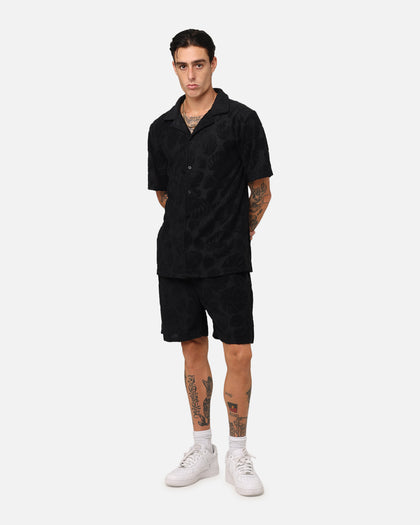 XXIII Dark Amazon Button Up Shirt Black