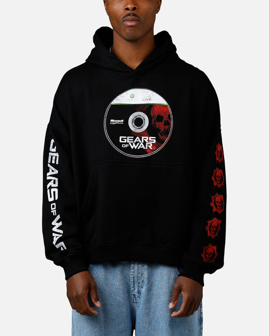 73Studio Men's Gears Of War '08 Gears 2 Disc Hoodie Black Size M