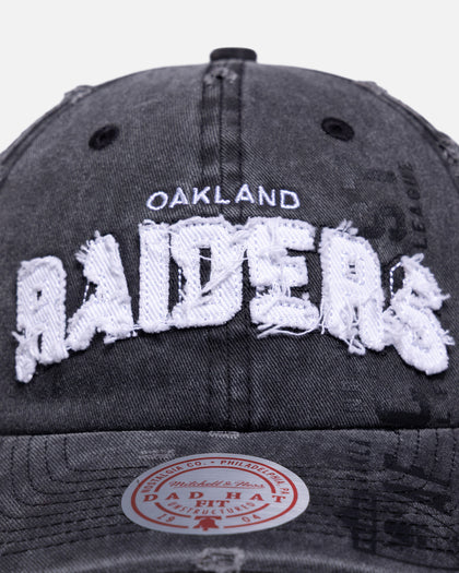 Mitchell & Ness Las Vegas Raiders 'Collegiate' Dad Fit Strapback Charcoal