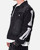 MNML Raw Skeleton Trucker Jacket Washed Black