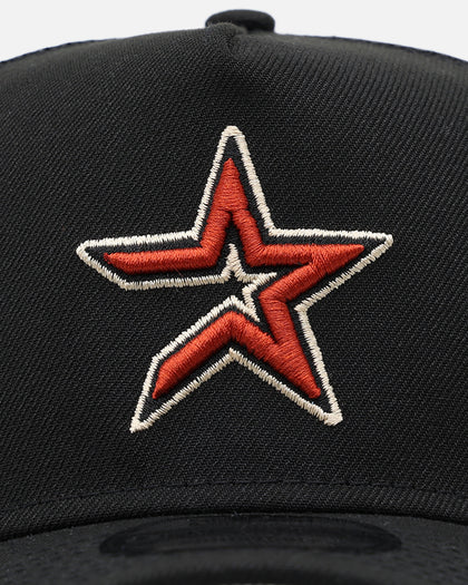 New Era Houston Astros 'Team Color' 9FORTY A-Frame Trucker Snapback OTC