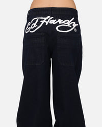 Ed Hardy Women's Cuffed Jeans Indigo