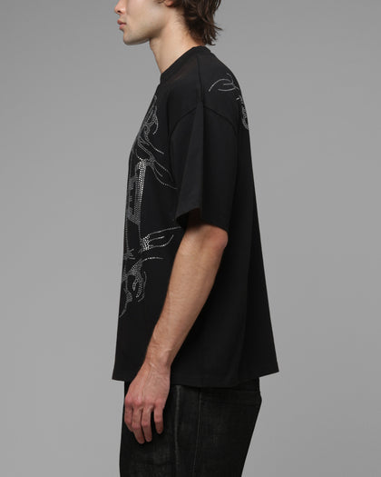 Loiter Cybercross T-Shirt Washed Black