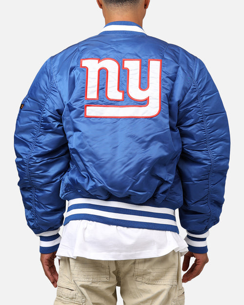 New Era X Alpha Series X NFL New York Giants MA-1 Bomber Jacket Royal/Red