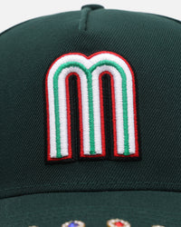 New Era Mexico National Baseball Team 'Visor Embellishment' 9FORTY A-Frame Snapback Official Team Colors