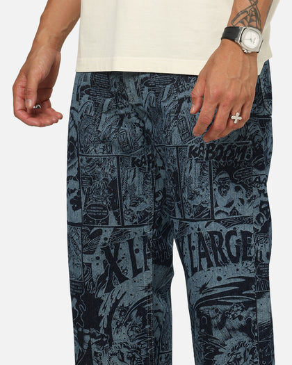 X-Large Comic Denim Pants Indigo