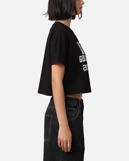 Pro Standard Women's Vegas Golden Knights Boxy Cropped T-Shirt Black