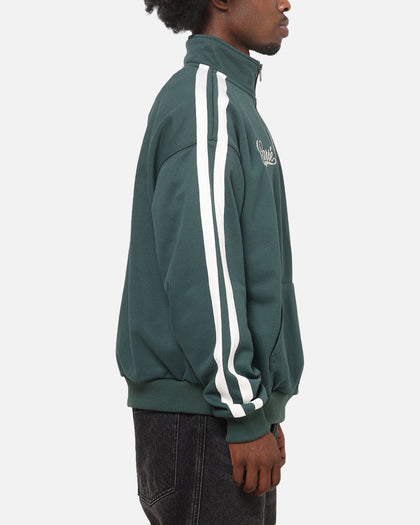 Carre Footie 1/4 Zip Crewneck Green/Off White