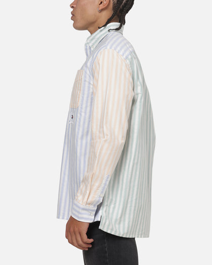 Tommy Jeans Relaxed Oxford Fun Shirt Light Blue/Multicolour