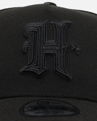 New Era Houston Texans 'Black on Black' 9FORTY A-Frame Snapback Black/Black