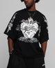 Loiter Hearts T-Shirt Black