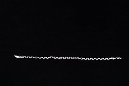 House Of Auric Straight Cut Cable Bracelet Sterling Silver
