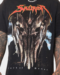 73Studio X The Lord Of The Rings Sauron Vintage T-Shirt Black Wash