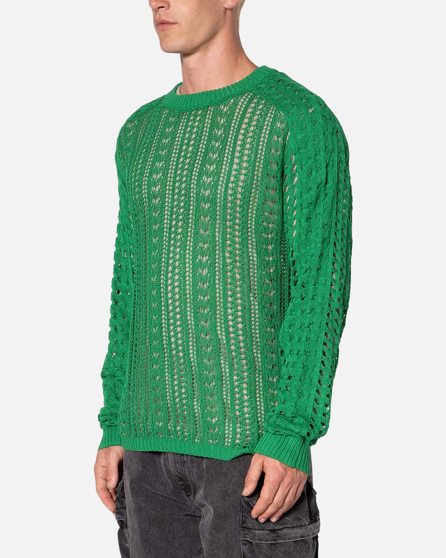 新品❤️V12 MLOGO KNIT セーター グリーン サイズ1 MNML Crochet Knit Sweater Green | Culture Kings US