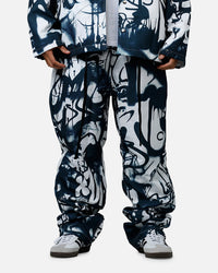 MNML Graffiti Coach Pants Black/White