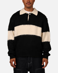 MNML Mohair Rugby Sweater Black/White