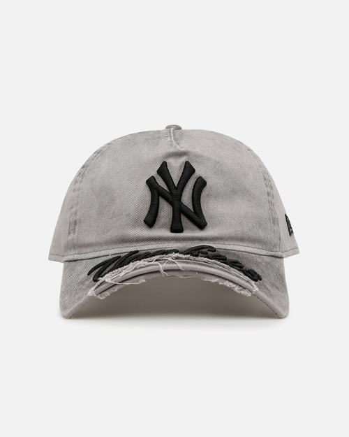 New Era New York Yankees 'Cutoff Visor' 9FORTY Snapback Washed Black