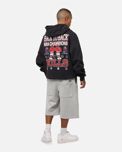 Mitchell & Ness Chicago Bulls Back To Back Hoodie Faded Black