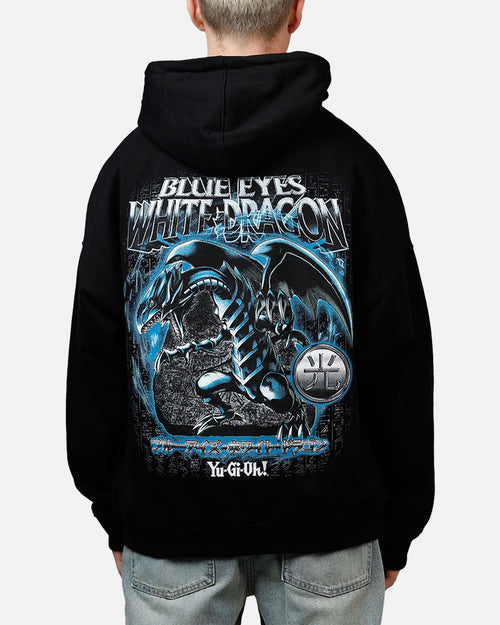 73Studio X Yu-Gi-Oh! Blue Eyes White Dragon Premium Hoodie Black