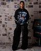 Goat Crew Marvel Venom Poster Vintage T-Shirt Black Acidwash