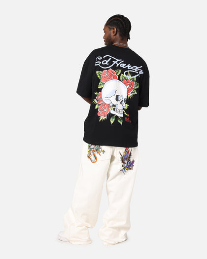 Ed Hardy Death & Bloom T-Shirt Black