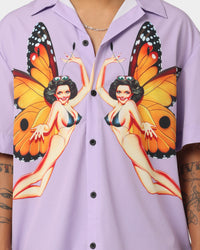 Playboy By CK Butterfly Party Shirt Purple